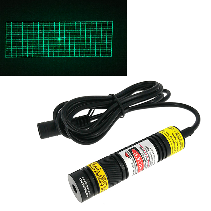 520nm 30mW Green Special Laser 20 Lines Rectangular Grid DOE Pattern Grating Module